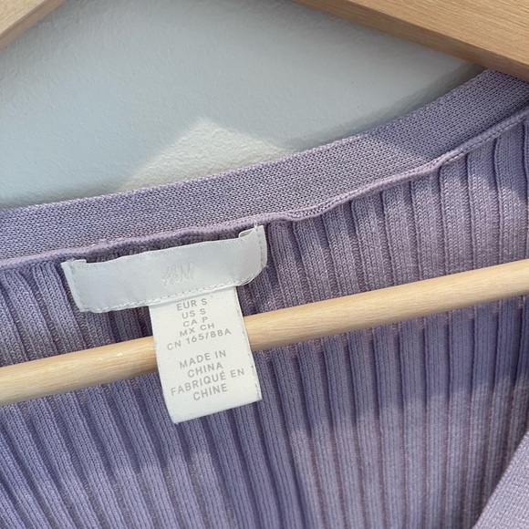 Lilac H&M fitted cardigan - Picture 2 of 2